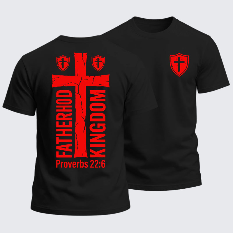 Heavyweight Cotton Tee - Fatherhood is Kingdom Work