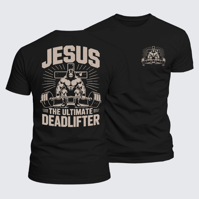 Luxe Mercerized Cotton Tee - Jesus The Ultimate Deadlifter