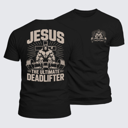 Luxe Mercerized Cotton Tee - Jesus The Ultimate Deadlifter