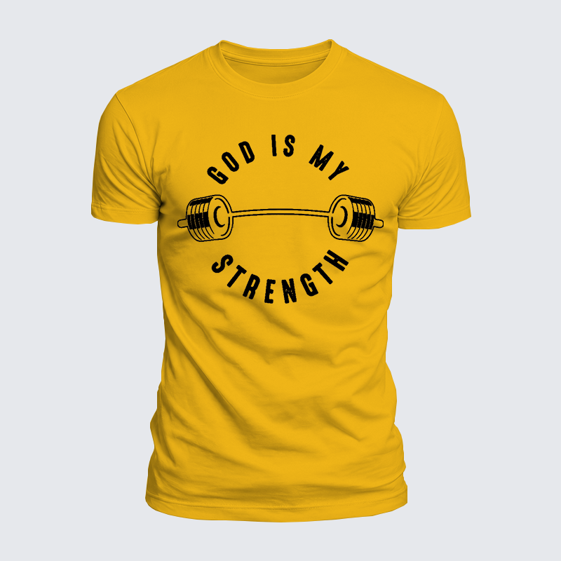 Luxe Mercerized Cotton Tee - God Is My Strength