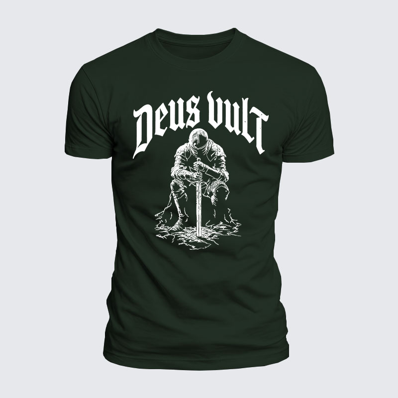 Luxe Mercerized Cotton Tee - Deus Vult