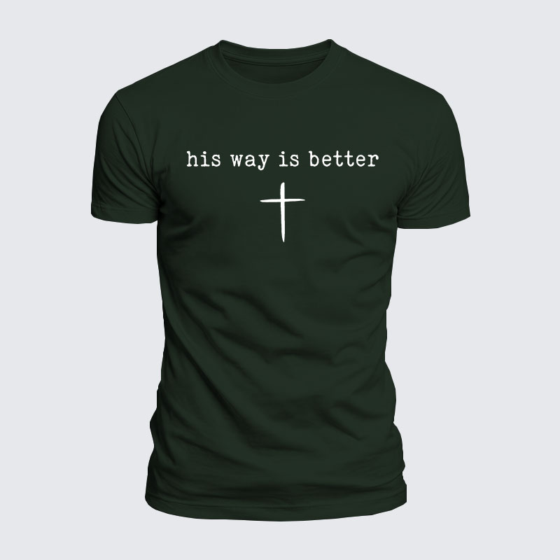 Luxe Mercerized Cotton Tee - His Way Is Better