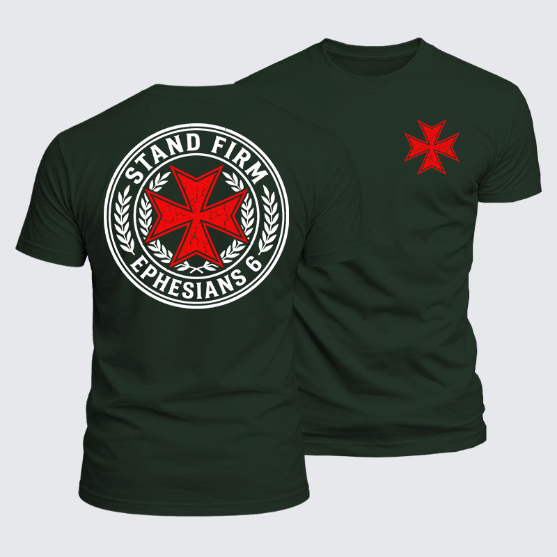 Luxe Mercerized Cotton Tee - Stand Firm Ephesians 6