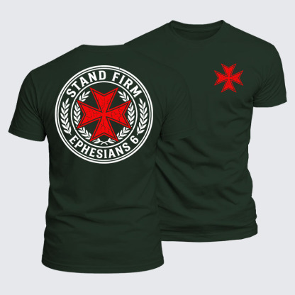 Luxe Mercerized Cotton Tee - Stand Firm Ephesians 6