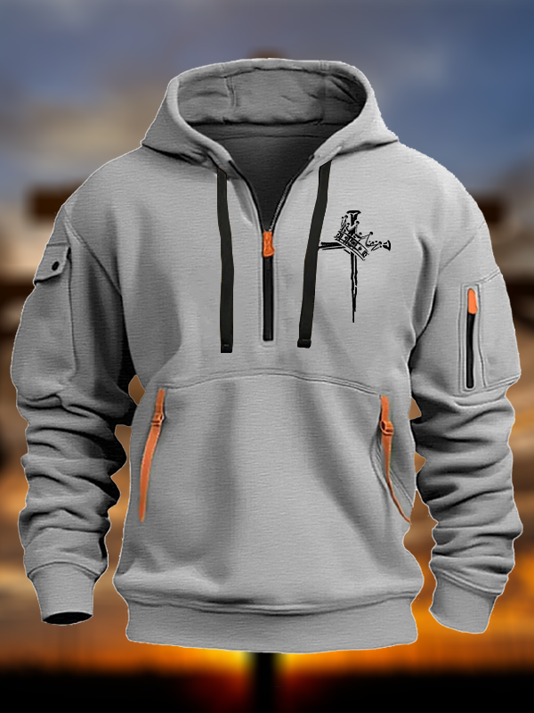 Cross Crown Jesus God Christian Zipper Hoodies