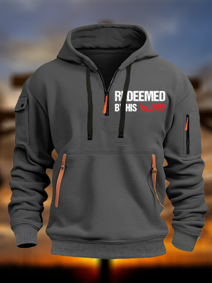 Redeemed By His Blood Jesus God Christian Zipper Hoodies