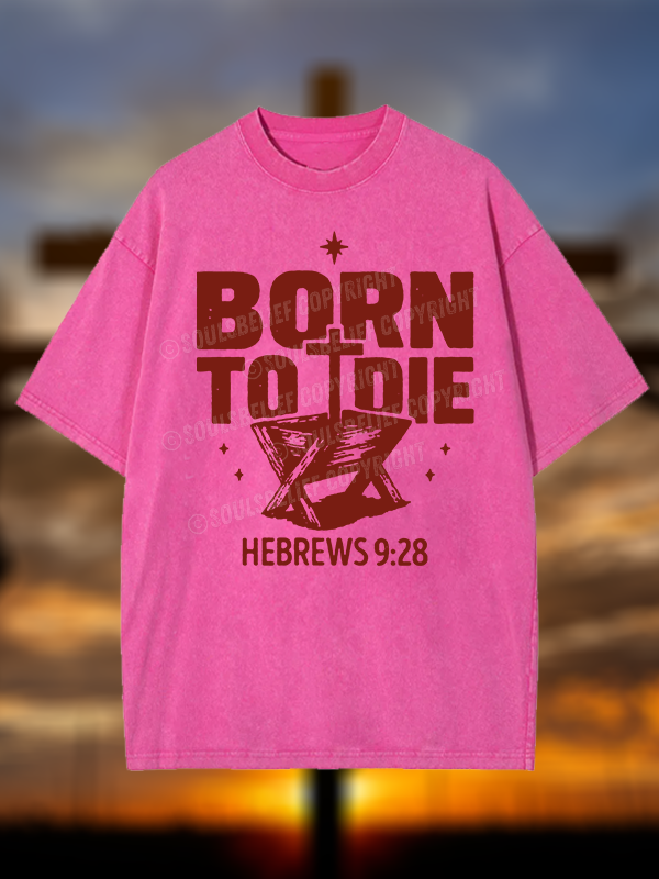Born To Die Christian Washed T-Shirt