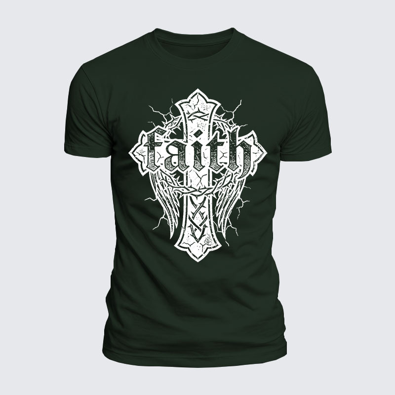 Faith Jesus God Christian  – Luxe Mercerized Interlock Cotton Tee
