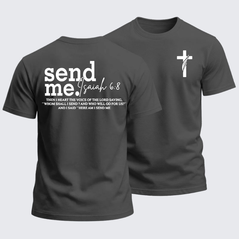 Heavyweight Cotton Tee - Send Me Isaiah 6:8