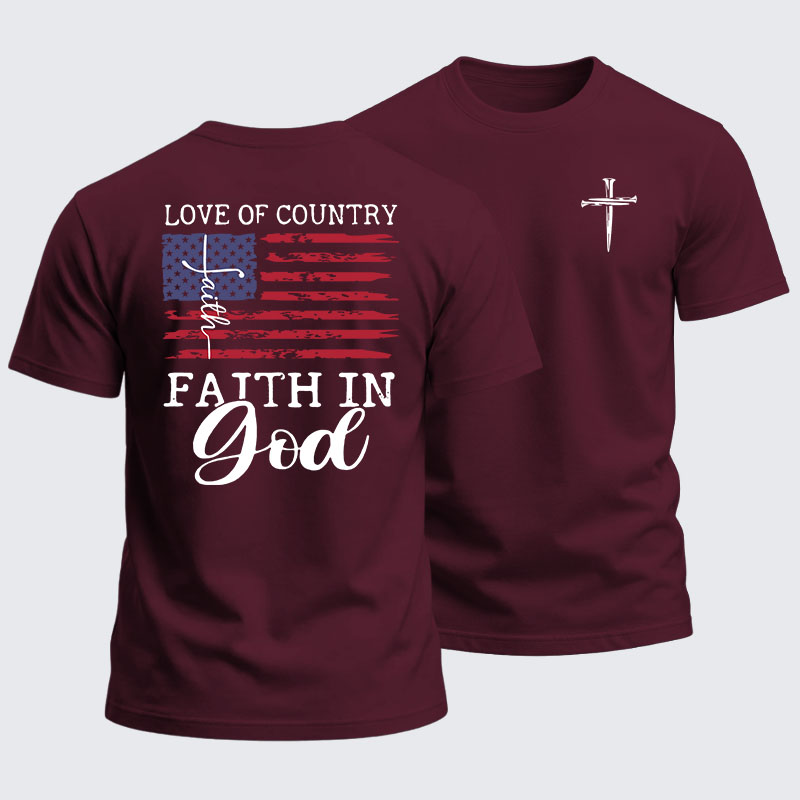 Heavyweight Cotton Tee - Faith In God