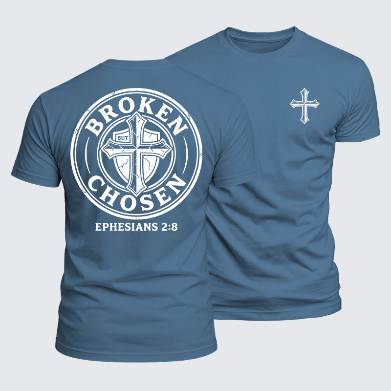 Luxe Mercerized Cotton Tee - Broken But Chosen