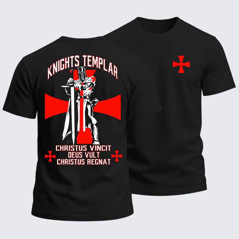 Heavyweight Cotton Tee - Knights Templar Crusader