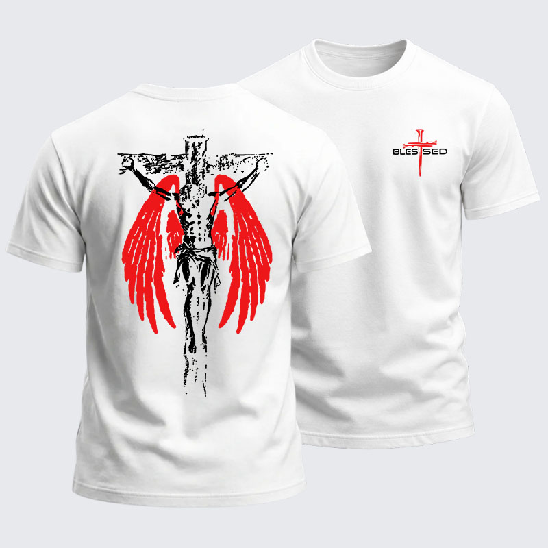 [Copy]Heavyweight Cotton Tee - Cross Blessed 