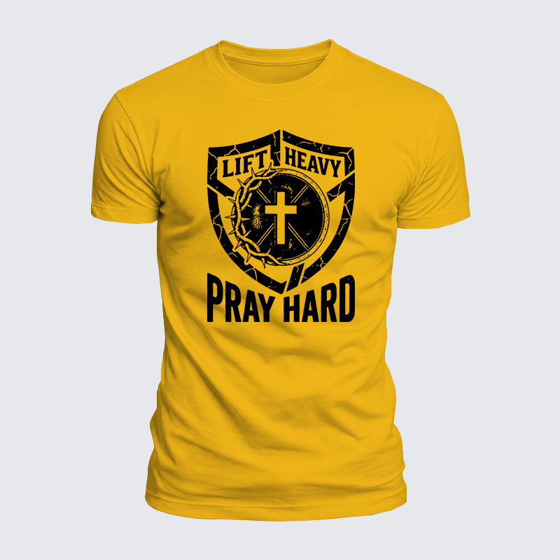 Luxe Mercerized Cotton Tee - Lift Heavy Pray Hard