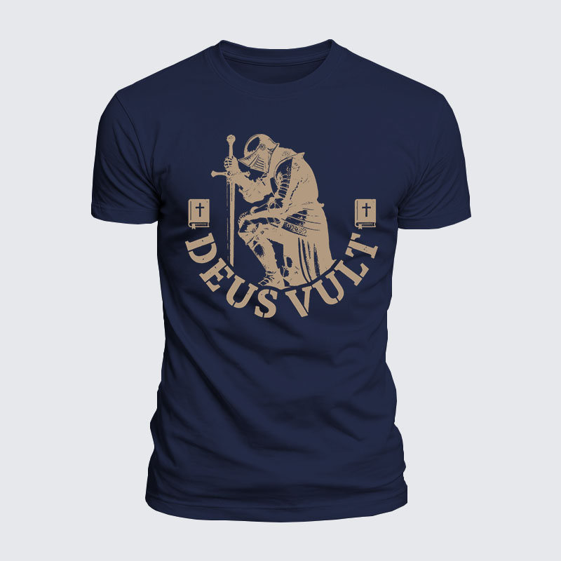 Luxe Mercerized Cotton Tee - Deus Vult