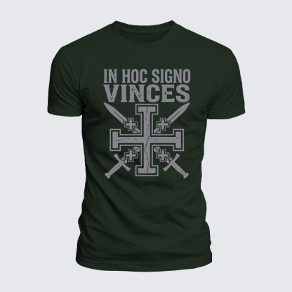 Luxe Mercerized Cotton Tee - In Hoc Signo Vinces 