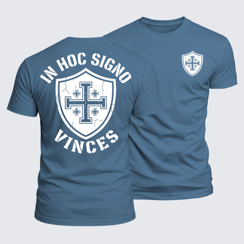 Luxe Mercerized Cotton Tee - In Hoc Signo Vinces 