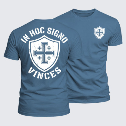 Luxe Mercerized Cotton Tee - In Hoc Signo Vinces 