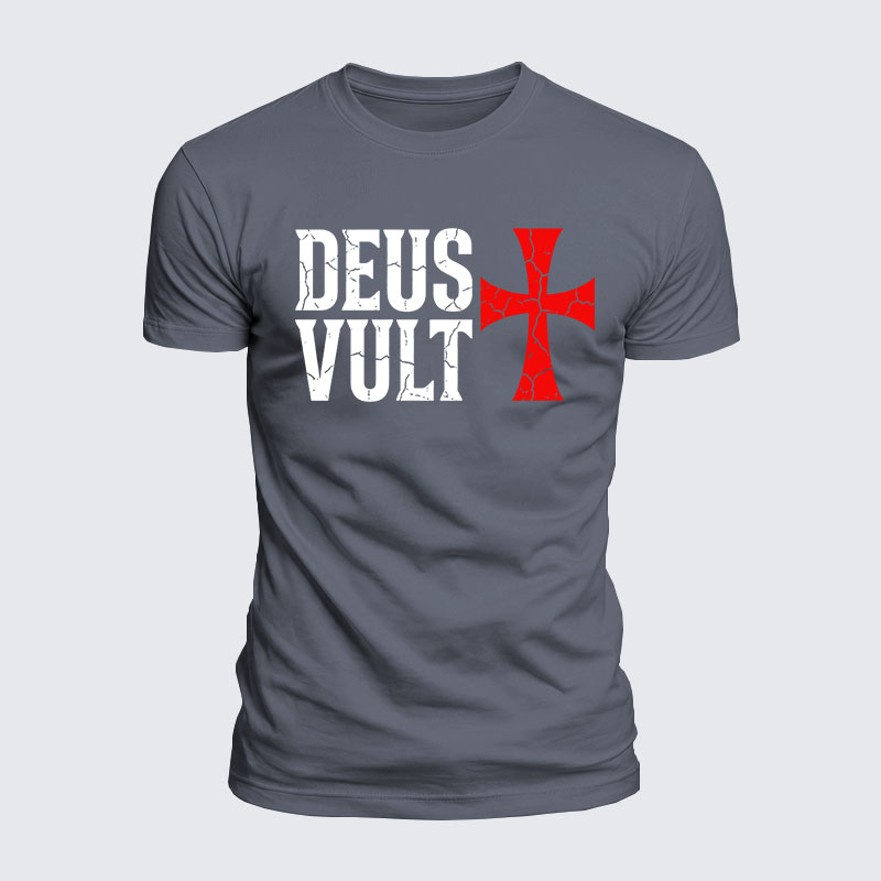 Luxe Mercerized Cotton Tee - Deus Vult