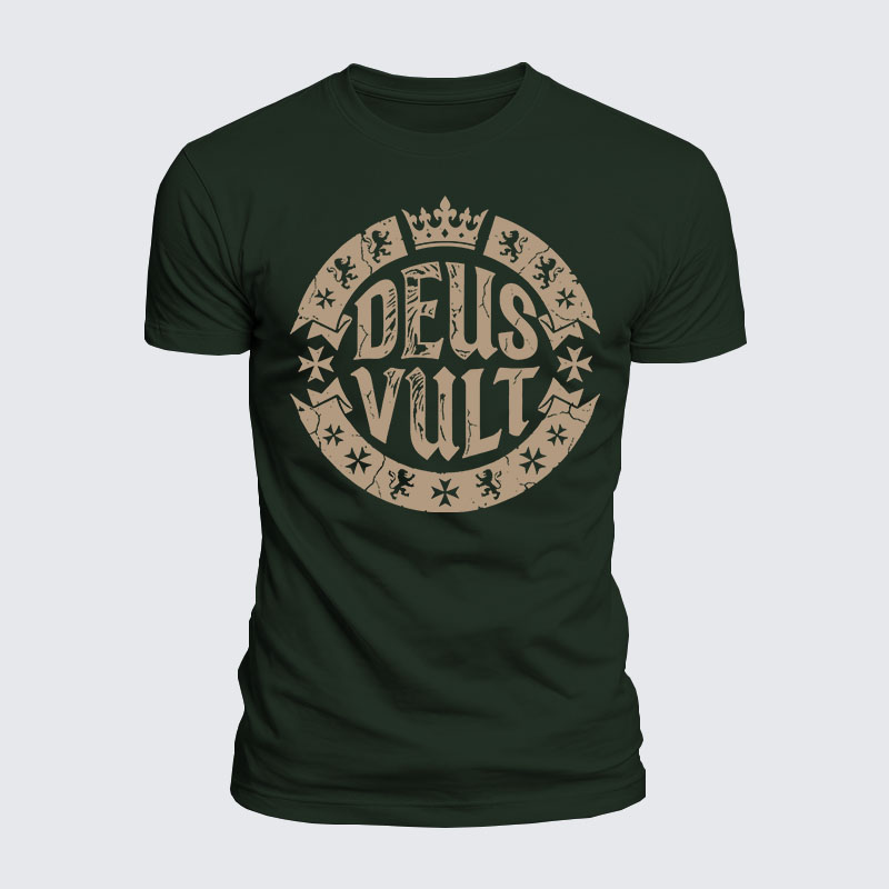 Luxe Mercerized Cotton Tee - Deus Vult