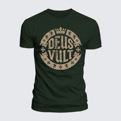 Luxe Mercerized Cotton Tee - Deus Vult
