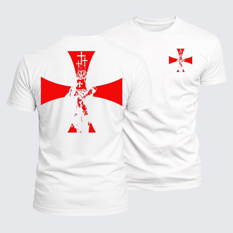 Luxe Mercerized Cotton Tee - Knight Templar Cross