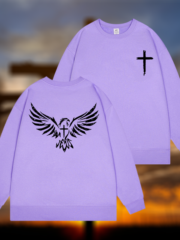 Wings Like Eagles  Jesus God Christian Sweatshirt