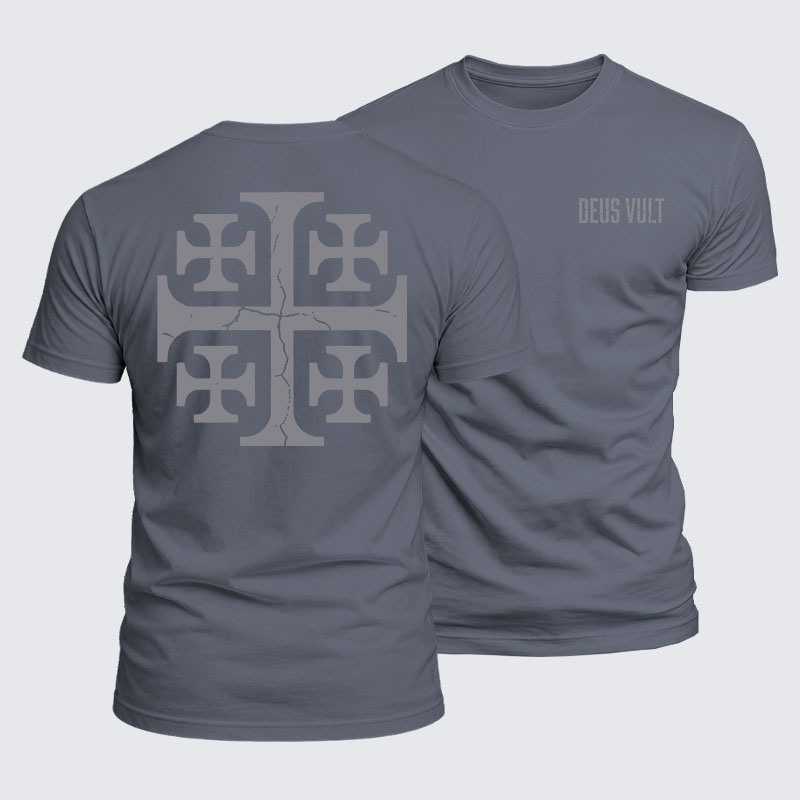 Luxe Mercerized Cotton Tee - Deus Vult 