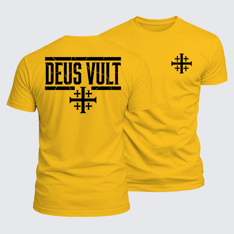 Luxe Mercerized Cotton Tee - Deus Vult