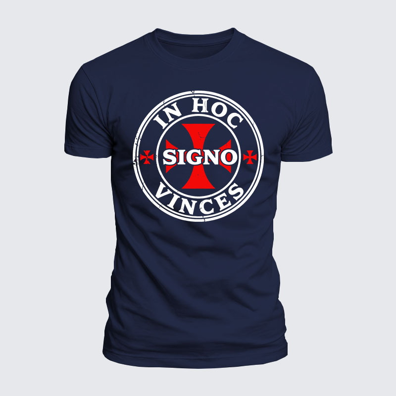 [Copy]Luxe Mercerized Cotton Tee - In Hoc Signo Vinces 