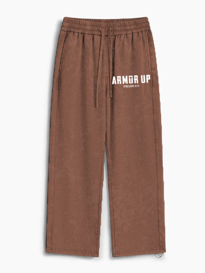 Armor Up Jesus God Christian Washed Sweatpants