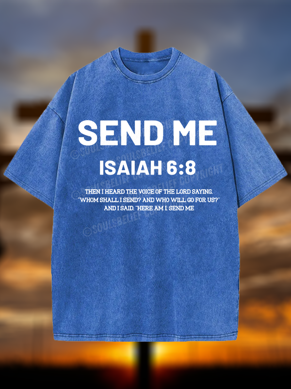 Send Me Christian Washed T-Shirt