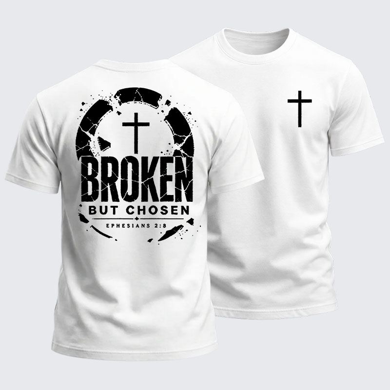 Heavyweight Cotton Tee - Broken But Chosen