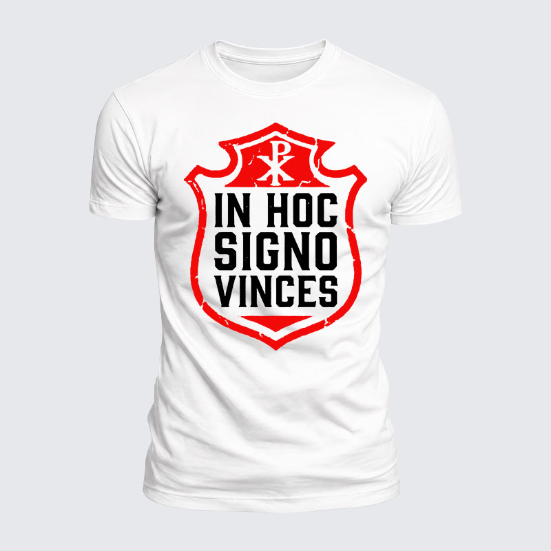 [Copy]Luxe Mercerized Cotton Tee - In Hoc Signo Vinces 