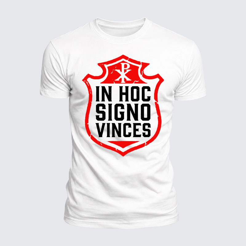 [Copy]Luxe Mercerized Cotton Tee - In Hoc Signo Vinces 
