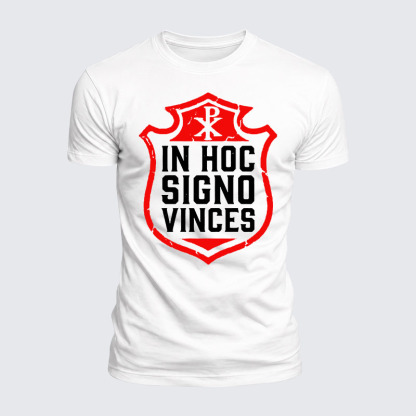 [Copy]Luxe Mercerized Cotton Tee - In Hoc Signo Vinces 
