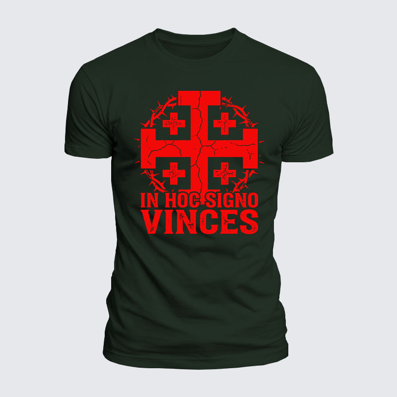 Luxe Mercerized Cotton Tee - In Hoc Signo Vinces 