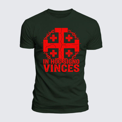 Luxe Mercerized Cotton Tee - In Hoc Signo Vinces 