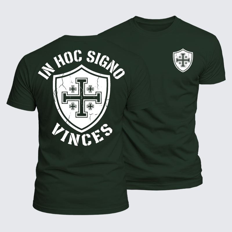Luxe Mercerized Cotton Tee - In Hoc Signo Vinces 