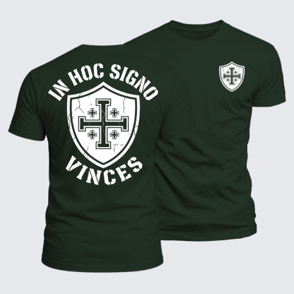 Luxe Mercerized Cotton Tee - In Hoc Signo Vinces 