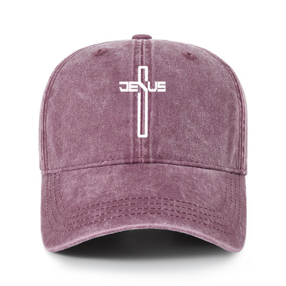 Heritage Washed Cap - Jesus Cross Christ 
