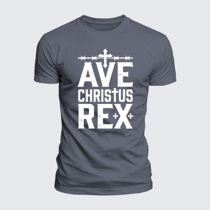 Luxe Mercerized Cotton Tee - Ave Christus Rex