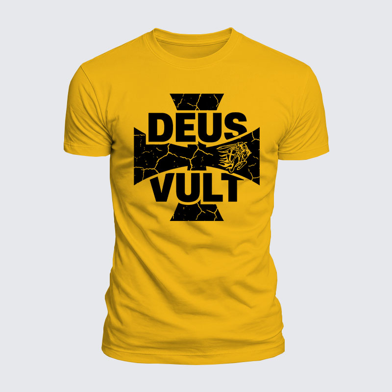 Luxe Mercerized Cotton Tee - Deus Vult