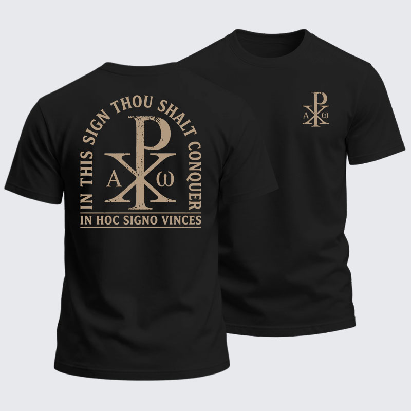 Heavyweight Cotton Tee - In Hoc Signo Vinces