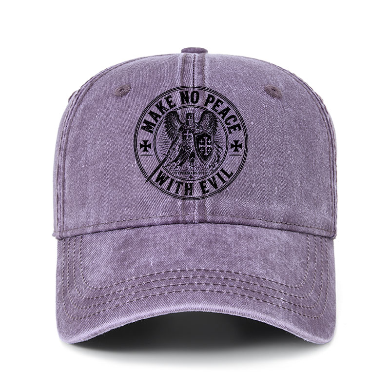 Heritage Washed Cap - Make No Peace With Evil