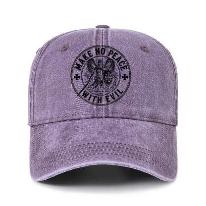 Heritage Washed Cap - Make No Peace With Evil