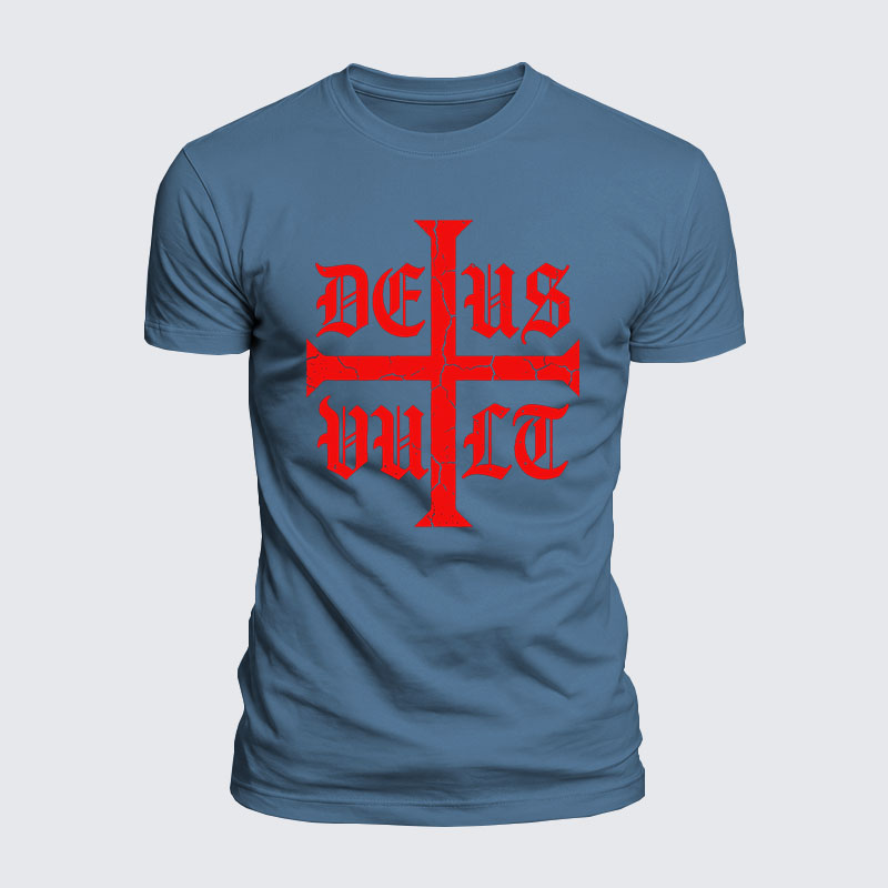 Man Of God Husband Dad Jesus God Christian Cotton T-Shirt