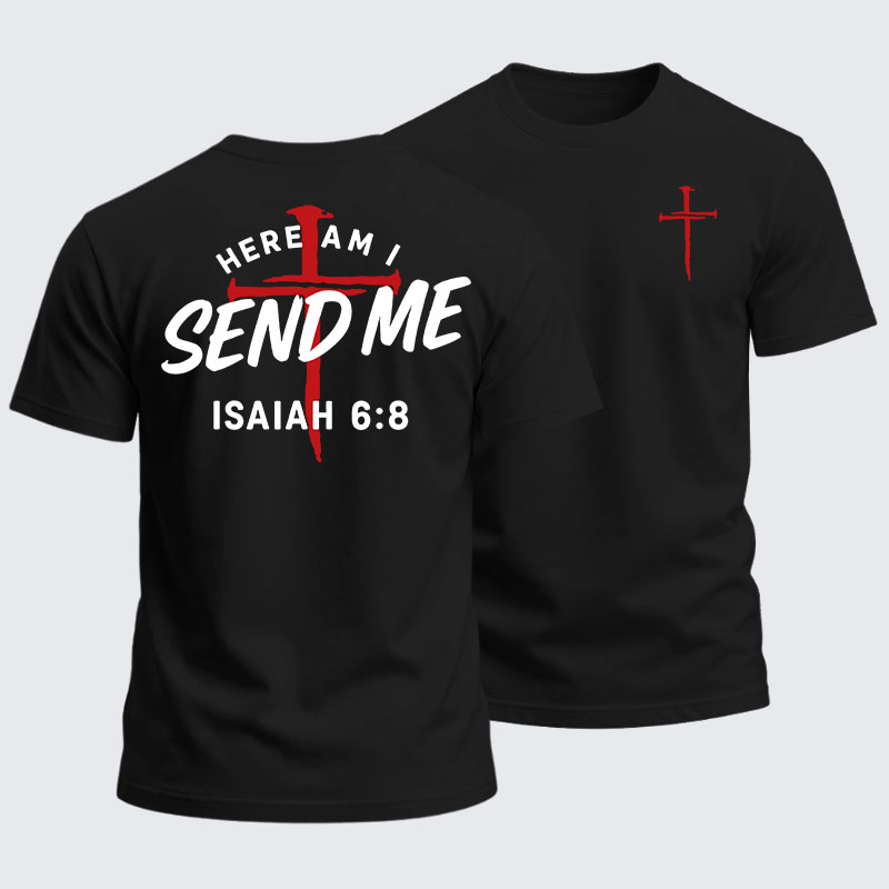 Man Of God Husband Dad Jesus God Christian Cotton T-Shirt