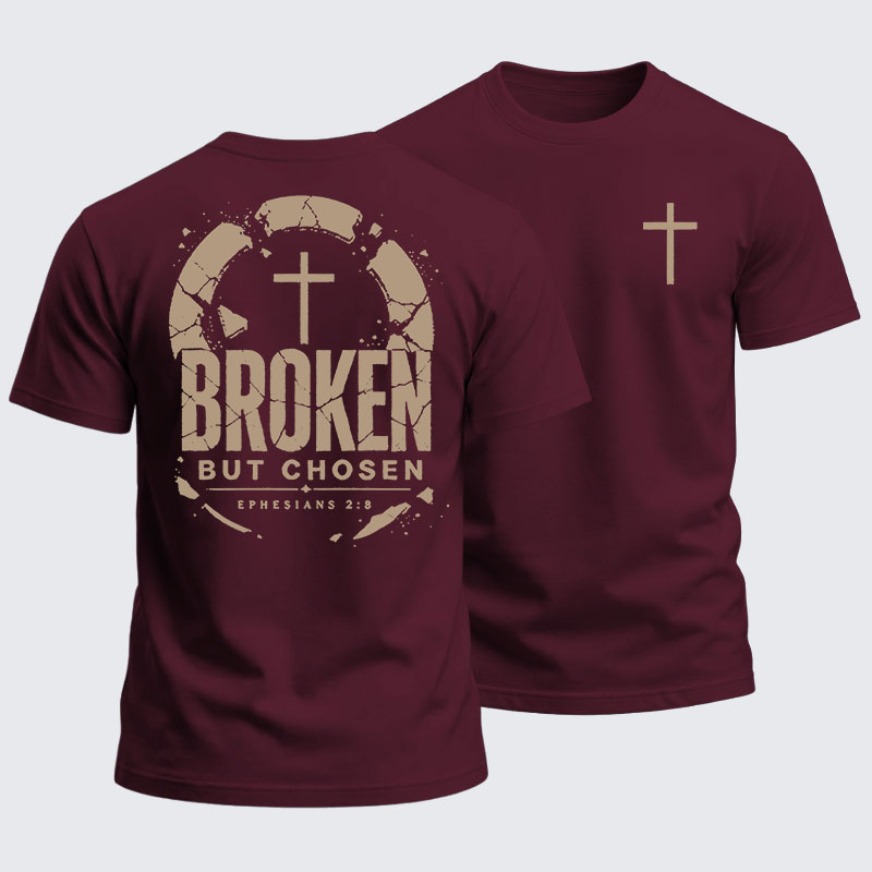 Heavyweight Cotton Tee - Broken But Chosen