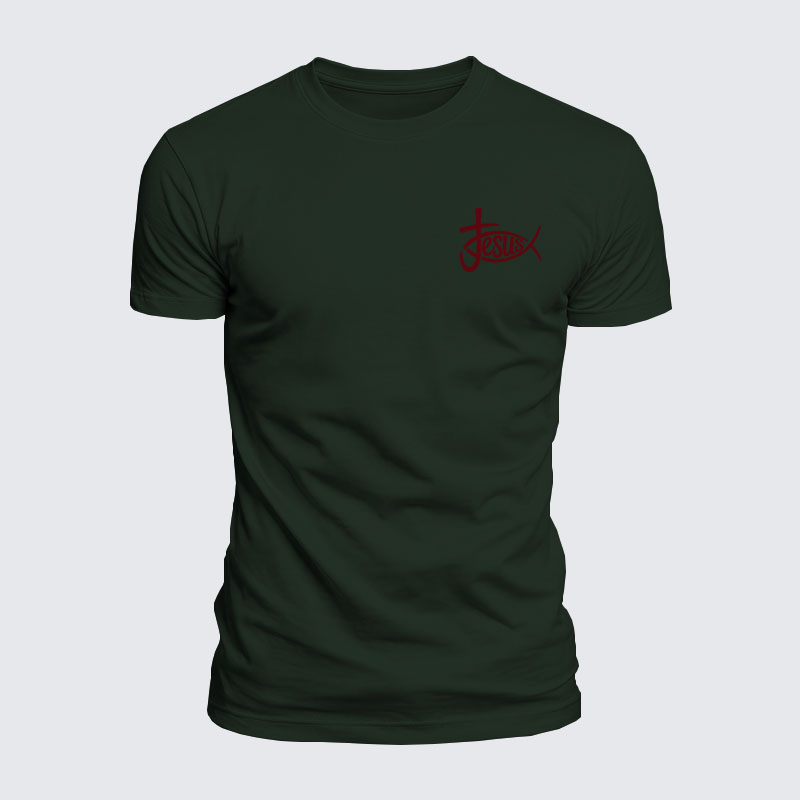 Luxe Mercerized Cotton Tee - Christian Jesus Cross